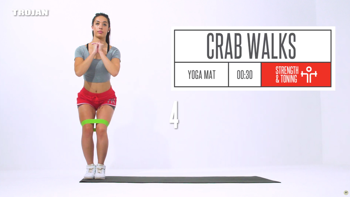 Trojan yoga mat and stretch band product demonstration lightbox thumbnail - product video